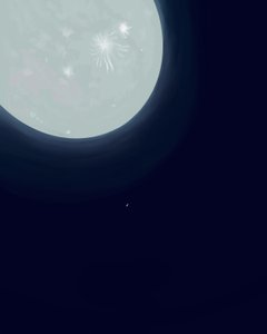 Mond und Saturn von Evan Sklar