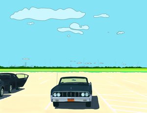 Parkplatz, Rockaway Beach von Evan Sklar