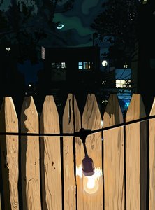 Dachterrasse bei Nacht von Evan Sklar