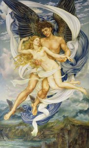 Boreas und Oreithyia von Evelyn De Morgan