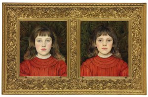 Porträts von Alice Mildred und Winifred Julia Spencer Stanhope, 1884 von Evelyn De Morgan