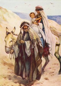 Joseph und Maria bringen das Jesuskind nach Ägypten von Evelyn Stuart Hardy