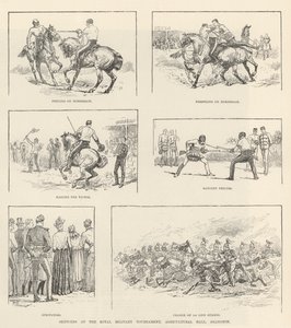 Skizzen beim Royal Military Tournament, Agricultural Hall, Islington von Evelyn Stuart Hardy