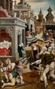 Szene aus dem Leben des Heiligen Rochus, 1517 von Everaert Orley
