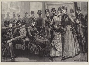 Landverwandte bei der Ausstellung der Royal Academy von Everard Hopkins