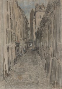 Straße in Paris von Everett Shinn