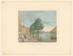 Ansicht der Herengracht bei der Spiegelstraat in Amsterdam
