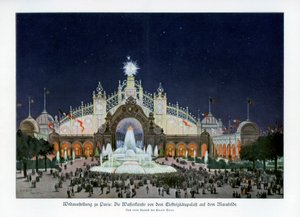 Brunnen am Palast der Elektrizität, Champ de Mars, Pariser Weltausstellung 1889, 1900