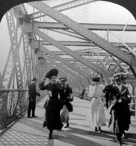 Die Promenade, Williamsburg Bridge, New York, USA