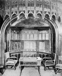 Königin Victorias Bank in der St. Georgs Kapelle, Windsor