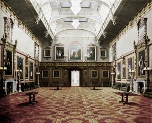 Der Waterloo-Saal, Windsor Castle, ca. 1899, 1901 von Eyre and Spottiswoode