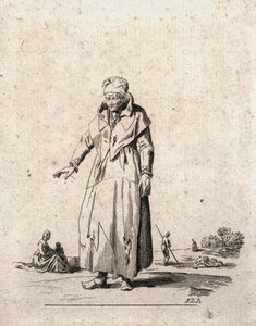 Bäuerin (Gravur) von F.D.B. Monogrammist