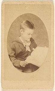 [Unbekannter Junge beim Lesen, im ovalen Stil] von F.G. Handel