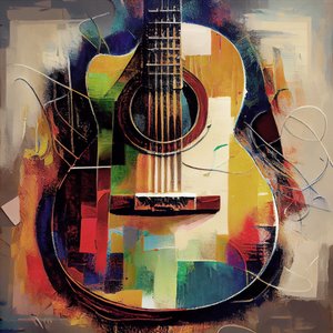 Abstrakte Gitarre