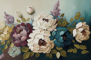 Blumenstrauß aus Pfingstrosen von F. Abderrahim