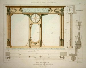 Entwurf für eine Ladenfassade, Illustration aus 