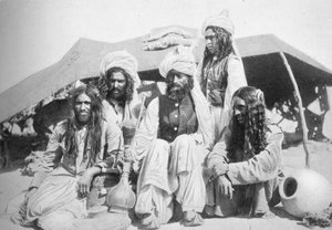 Eine Gruppe von Brahui aus Ost-Balochistan