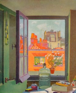 Ein Fenster in der Warren Street, um 1922 von F. Gregory Brown