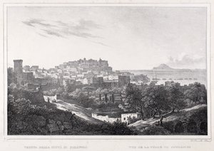 Ansicht der Stadt Pozzuoli von F. Homer