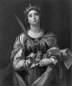 St. Katharina, 19. Jahrhundert von F Knolle