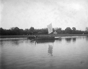 Hooghly-Fluss, Alipore, Indien, 1905-1906 von F. L. Peters
