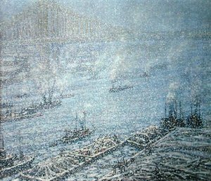 East River, New York, Winter