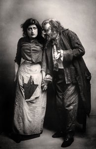 Constance Collier 1878-1955 und Herbert Beerbohm Tree 1853-1917, englische Schauspieler, 1906 von F. W. Burford