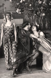 Herbert Beerbohm Tree, Constance Collier und Alice Crawford, englische Schauspieler, 1907