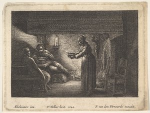 Der Satyr und der Bauer von F van den Wyngarde