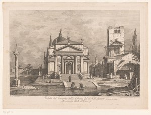 Ansicht von Il Redentore in Venedig (Gezichten op Venetië naar ontwerpen van Canaletto) von Fabio Berardi