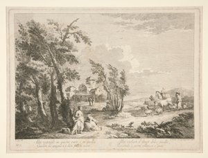 Landschaft mit Ruinen, aus einer Serie von 4 von Fabio Berardi
