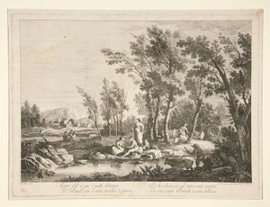 Landschaft mit Ruinen, aus einer Serie von 4 von Fabio Berardi