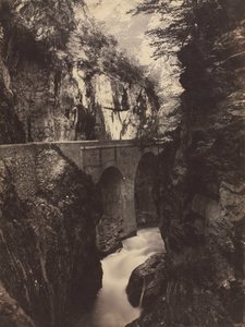 Straße nach Eaux-Chaudes, Pyrenäen recto, ca. 1855 von Farnham Maxwell Lyte