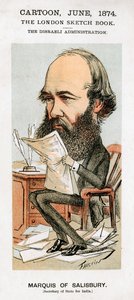 Robert Arthur Talbot Gascoyne-Cecil, 3. Marquess of Salisbury, britischer Politiker, 1874 von Faustin