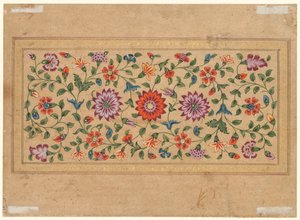 Scrollende Blumenranken (verso) von Fayzullah