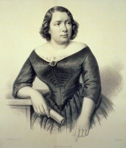 Maria Alboni - Porträt der italienischen Altistin, 6. März 1823 - 23. Juni 1894 von Feckert Feckert