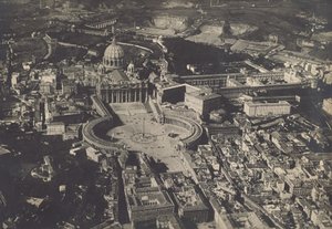 [Luftaufnahme der Petersbasilika, Vatikan, Rom] von Fedele Azari