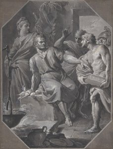 Manius Curius Dentatus lehnt die Geschenke der samnitischen Botschafter ab, 1732-92