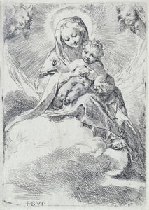 Madonna in den Wolken