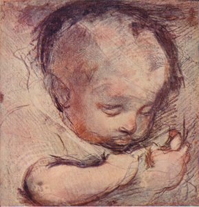Studie eines schlafenden Babys, 16. Jahrhundert von Federico Barocci