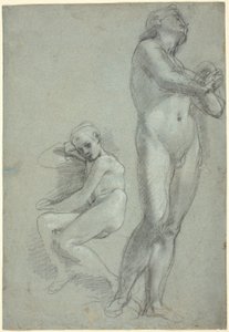 Zwei nackte Jugendliche [recto] von Federico Barocci