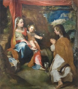 Madonna mit Kind und Johannes dem Evangelisten, ca. 1565 von Federico Fiori Barocci or Baroccio