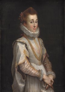 Porträt einer jungen Dame, ca. 1600 von Federico Fiori Barocci or Baroccio