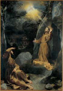 Heiliger Franz von Assisi empfängt Stigmata
