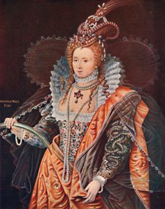 Königin Elizabeth. Ein emblematisches Porträt von Zucchero, um 1602, 1903