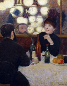Im Café de la Nouvelle Athènes (Porträt von Suzanne Valadon) von Federigo Zandomeneghi