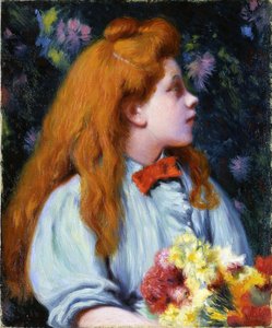 Mädchen mit Blumen
