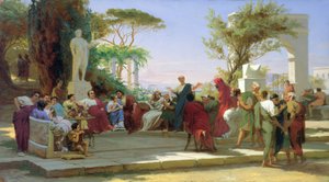 Horatius liest seine Satiren Maecenas vor, 1863