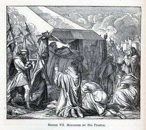 Heinrich VII. wird von seinem Volk betrauert von Fedor Reusche