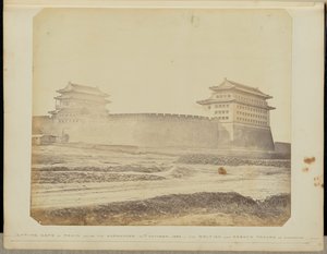 Anting-Tor von Peking nach der Kapitulation - 21. Oktober 1860 - Die britischen und französischen Truppen in Besitz